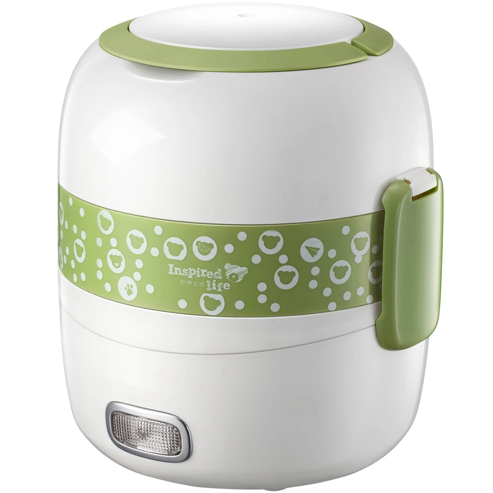 heated lunch box office cooking portable rice cooker dormitory lunch