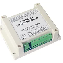 Новое высокое качество 1 шт. вход AC110-220V DMX-RELAY-3 канала dmx512 Реле использовать для светодиодной лампы светодиодные полосы света