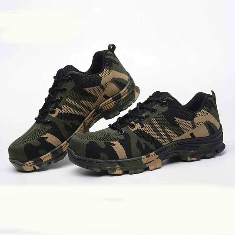 Safety Steel Toe Shoes Men Waterproof Work Shoe Labor Insurance Puncture Proof Sneakers Mens Military Army Camo Boots Safety Steel Toe Shoes Men Waterproof Work Shoe Labor Insurance Puncture Proof Sneakers Mens Military Army Camo Boots