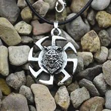 1PCS Wolf Kolovrat Pendant Slavic Wolf Kolovrat Amulet Pendants Kolovrat Amulet Men Jewelry Hanger