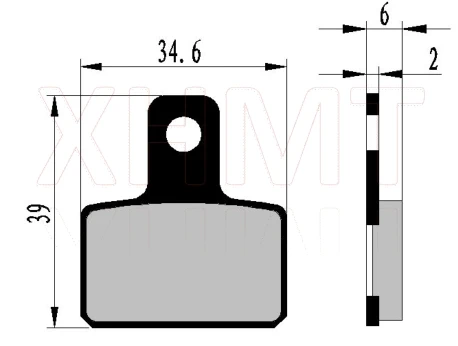 Полуметаллический тормозной колодки для шерко - Цвет: 11