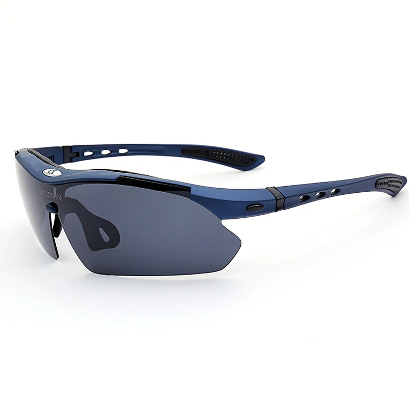 Поляризационные солнцезащитные очки для рыбалки, спортивные мужские солнцезащитные очки для рыбалки, солнцезащитные очки для улицы, поляризационные очки для рыбалки, очки gafas - Цвет: blue