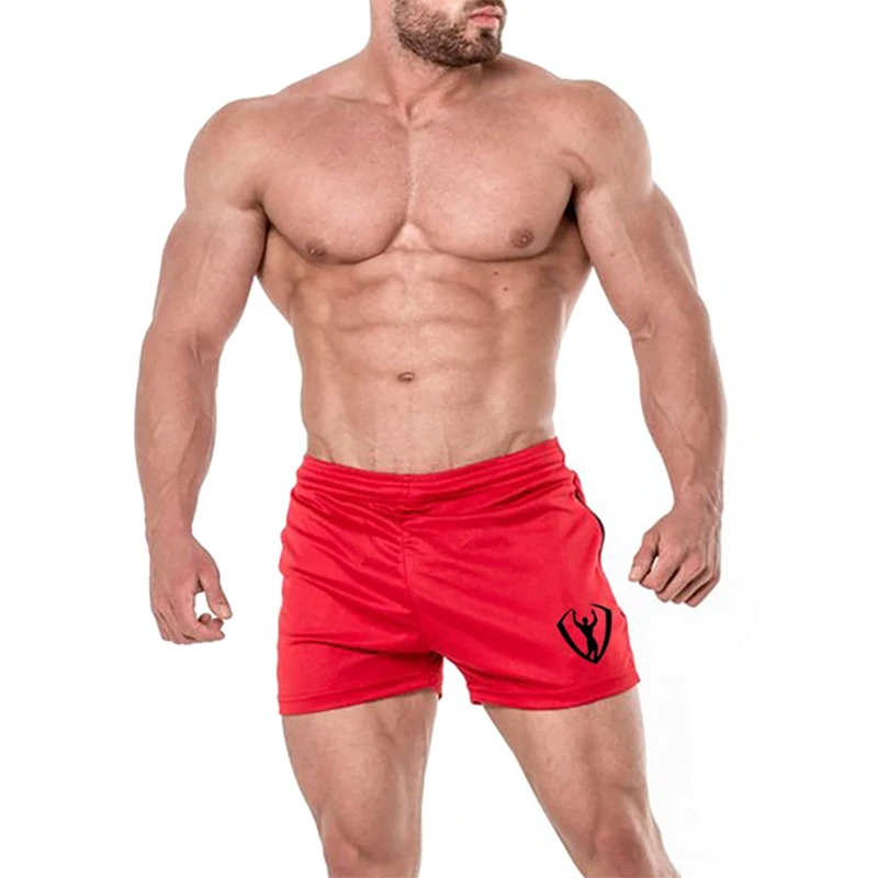 

Fitness Shorts Men Elastic Waist Breathable Cotton Loose Short Pants Sports Trousers For Fitness Basketball Running