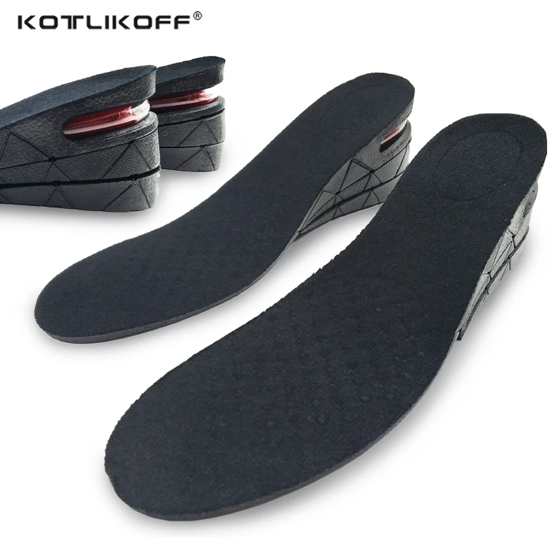 KOTLIKOFF Height Increase Insoles 3 Layer 6CM Adjustable Air Cushion