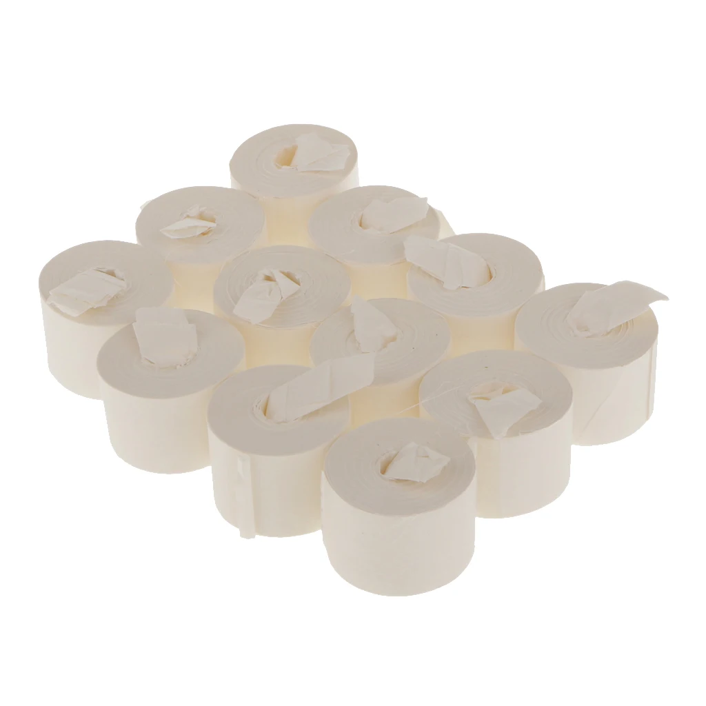 12PCS 19 Meters White Magic Tricks Mouth Coils Paper Streamers for Magician Stage Magic Show Children Party Magical Toys