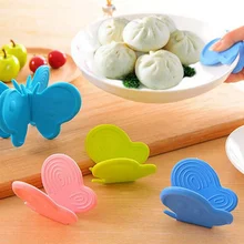 2 шт./набор, кухонные прихватки, перчатки для выпечки, изоляционные перчатки, анти-тепло, высокая температура, Бабочка, силиконовые клещи для духовки