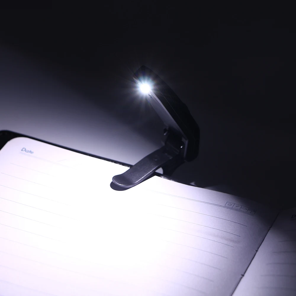 Portable Folding Pen Clip Light LED Book Light Student's Writing