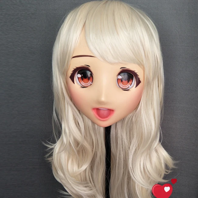 (Oliva 4) Женская милая девочка каучуковая полуголовая Kigurumi мультяшная Маска