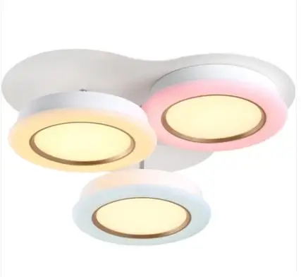 

Modern LED 3/5 heads children's room LED ceiling light bedroom creative room round whole shop colourful ceiling lamps ZA915410