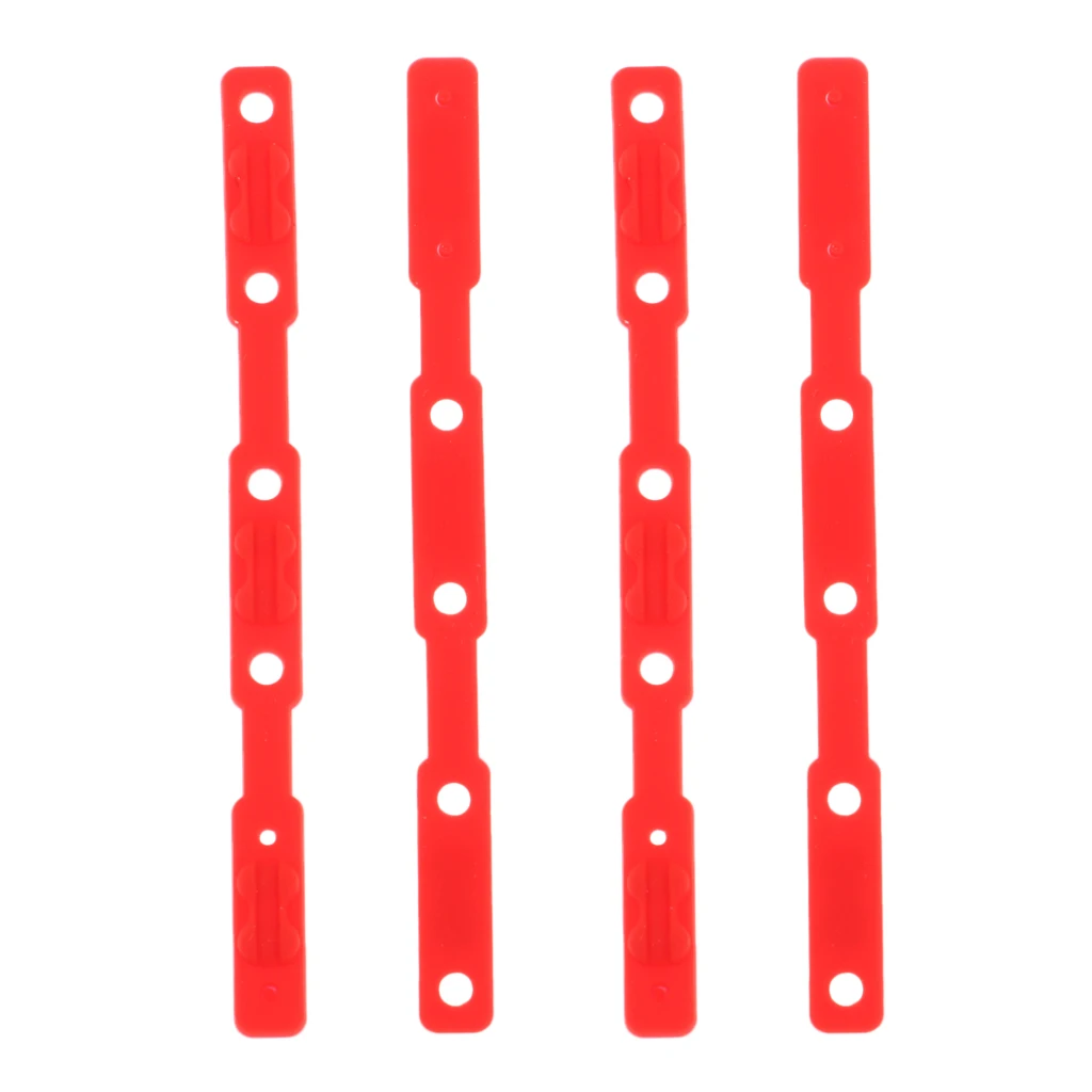 4pcs Soft Silicone Badminton Racket Grommets Eyelets Restringing Tube Accessory String Frame Guard