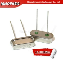 10 pces 16.000 m 16.000 mhz 16 mhz igmopnrq quartzo cristal ressonador oscilador passivo hc 49 s novo HC-49S