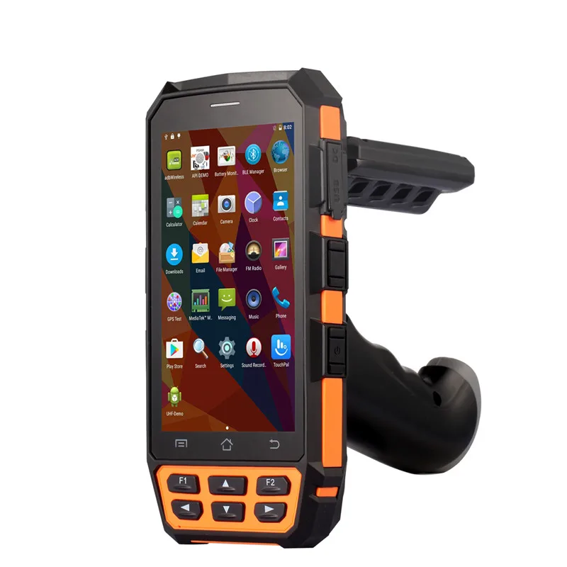 US $401.05 R2000 UHF RFID PDA Android Barcode Scanner Warehouse Rugged Inventory Wireless Handheld Data Terminal Nfc Uhf Rfid Reader Pda