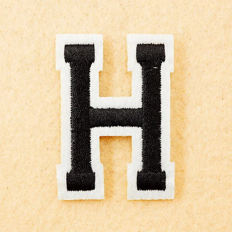 Letter: H (Size:4*5.5cm) DIY Cloth Patch Badge Embroidered Cute Badges Hippie Iron On Kids Cartoon For Clothes Stickers | Дом и сад
