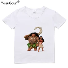 Vaiana футболка для девочек футболка для рубашки для девочек мальчиков короткий рукав для детские топы для девочек футболка для маленьких мальчиков для девочек Vaiana T110X