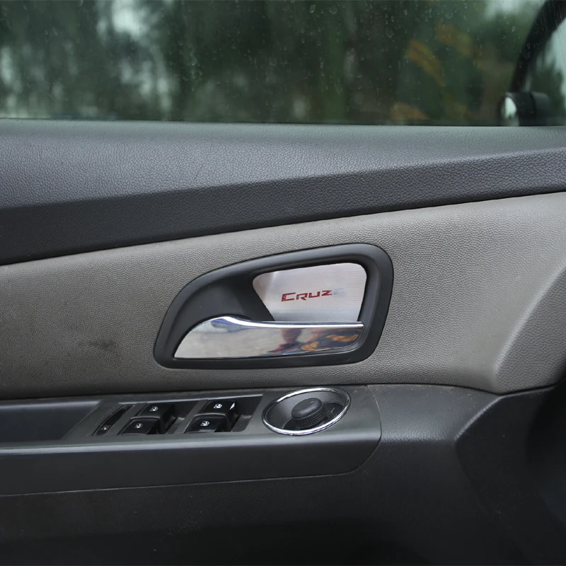 Наклейки из нержавеющей стали внутри двери 4 шт. наклейки для Chevrolet Cruze sedan хэчбек