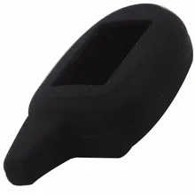 Black Russian Version Scher-khan Silicone Car Key Cover Case For Magicar 7/8/9 LCD Two Way Car Alarm System M7/M8/M9 LCD Shell