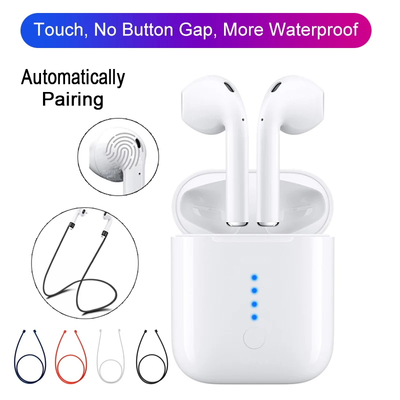 

Mini i10 Pro TWS with Rope Touch Bluetooth 5.0 Earphone True Wireless Earbuds 3D Stereo Headset Automatic Pairing Air Pods Xiomi