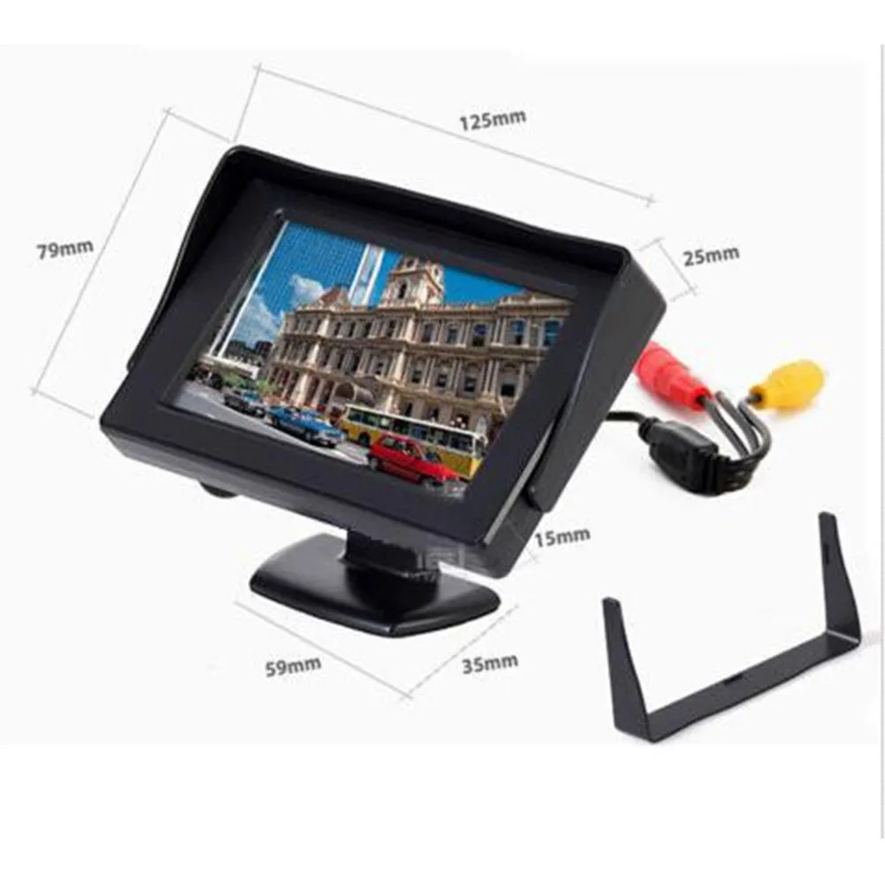 

New 4.3" Color TFT LCD Car Monitors Car Reverse Rearview Parking System for Car Backup Rear view Camera Car Styling