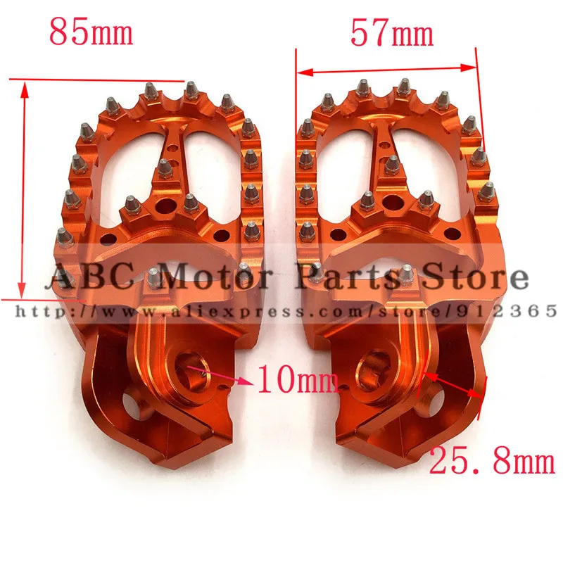Заготовка ЧПУ подножки педали опирается на KTM EXC SX SXF XC XCW EXCF EXCW XCFW MX шесть дней 65 85 125 250-530 MX эндуро