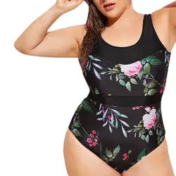 Для женщин; Большие размеры купальники из двух частей отжимать танцини комплекты пляжная одежда больших размеров костюм летняя пляжная