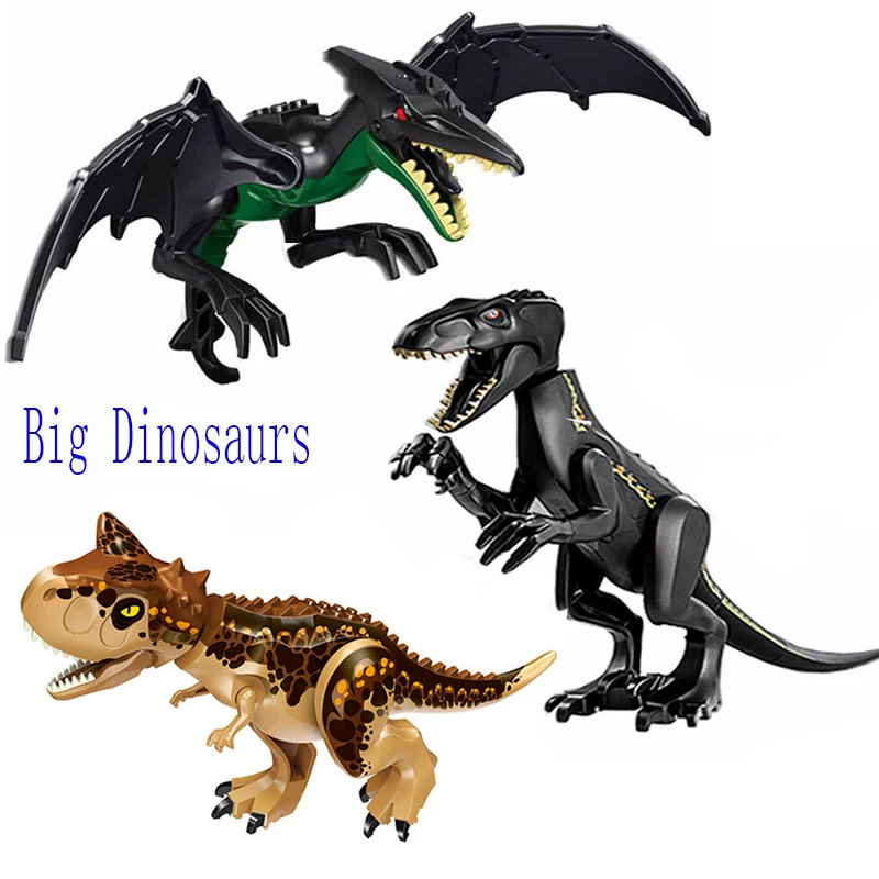 Jurassic Big DinosaurWorld 2 Brutal Raptor Building Blocks Tyrannosaurus Rex Indominus  Assemble Building Blocks Legoinglys Asse