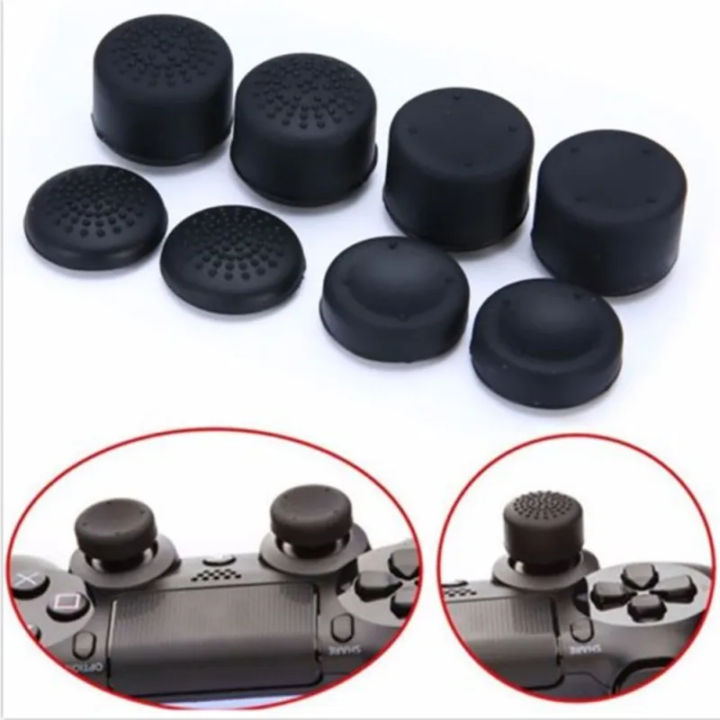 

7 colors ThumbStick Joystick Grips Extra High Enhancements Cover Caps For Sony Play Station PS4 Game Controller 8pcs/Set