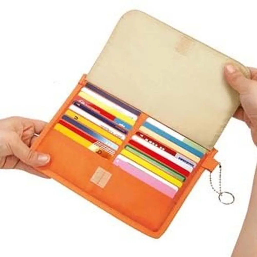 

Hot Sale Vintage Slim Mini Wallet Credit Card Holder Case ID 40 Card Slots Purses Travel Wallet Mini Purse Card Case