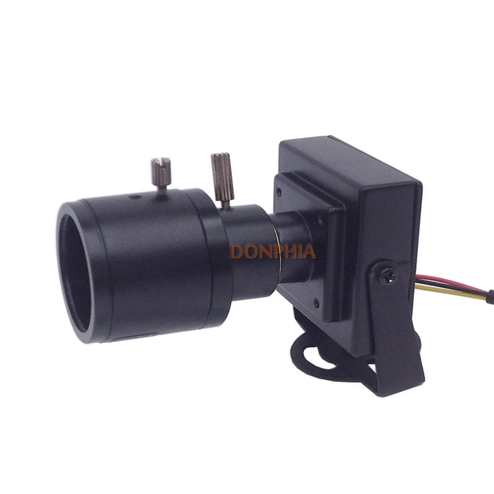 Ajustável + Adaptador Mini Câmera Lente Varifocal Manual 1000tvl Rca Carro Ultrapassagem 9-22mm 4 Mini câmera 9 22mm lente varifocal manual