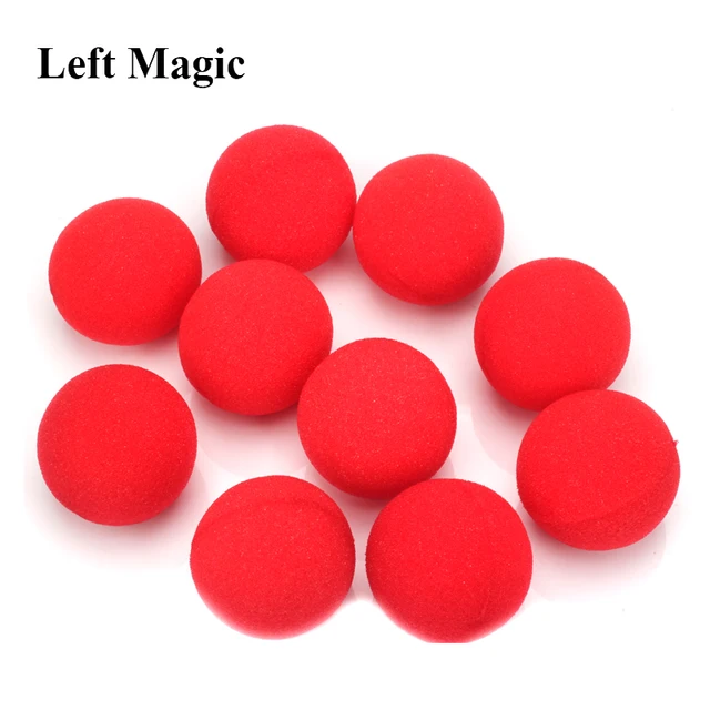 10PCS 4.5cm Finger Sponge Ball magic tricks Classical magician Illusion Comedy close-up stage card magic Accessories E3132 2