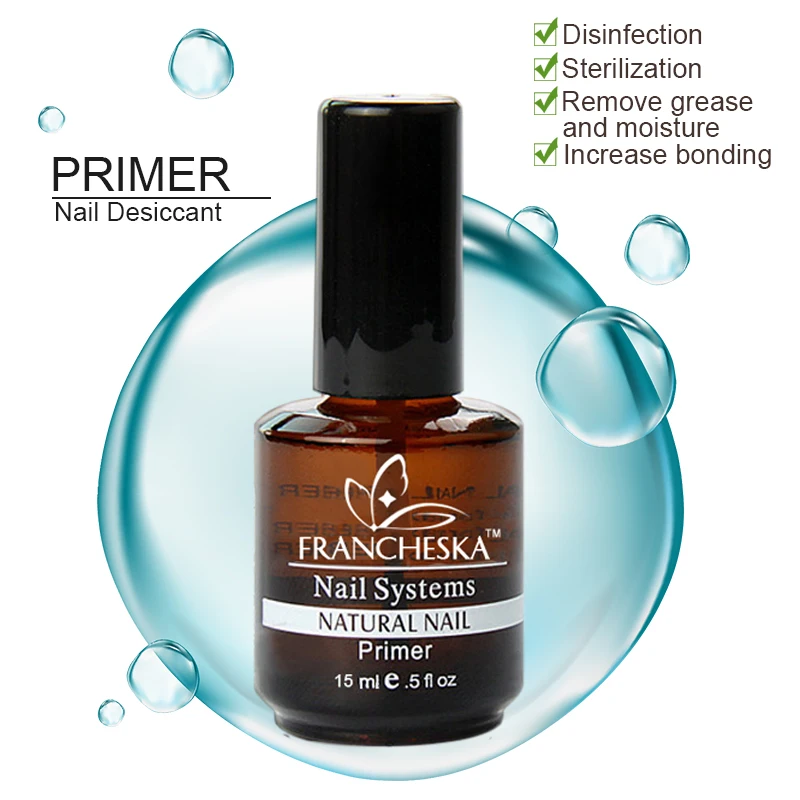 Francheska 15 ml imprimación de uñas aire seco agua natural base de imprimación gel herramientas de arte de uñas puntas acrílicas 8 ml gel de uñas UV de promoción