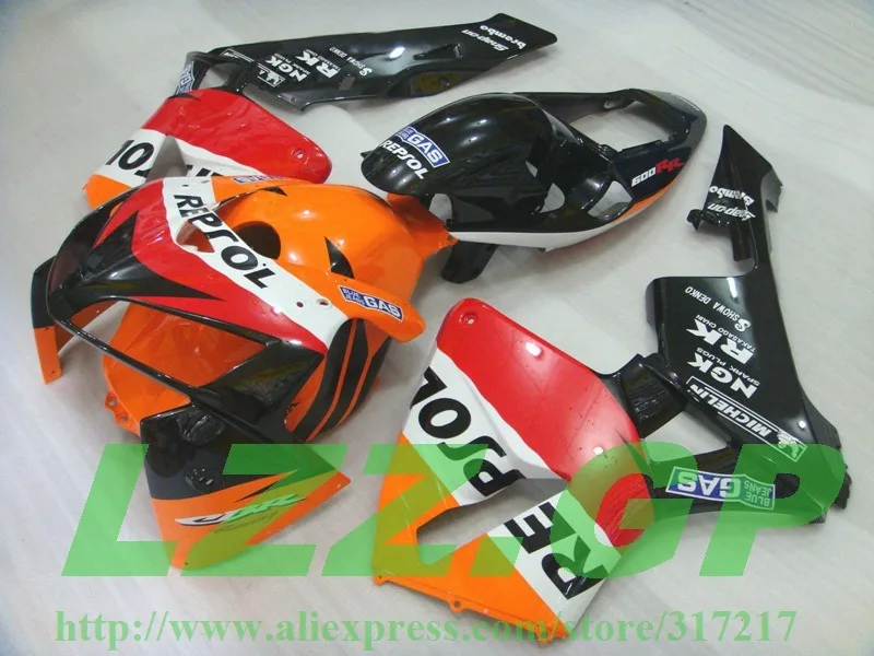 Впрыска оранжевый красный Repsol обтекатель комплект для окрашенных CBR 600 RR CBR600RR F5 05