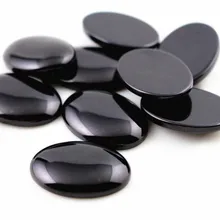Новая мода 5 шт 30x40 мм Черная оболочка цвет плоская задняя Смола Кабошоны Камея G7-14