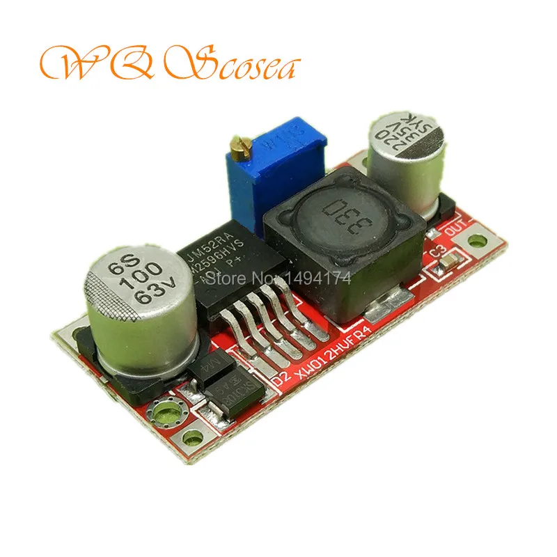WQScosea QS 317 3A 15 Вт Регулировка 4 5 56 В до 3 35 в LM2596HV DC понижающий преобразователь модуль