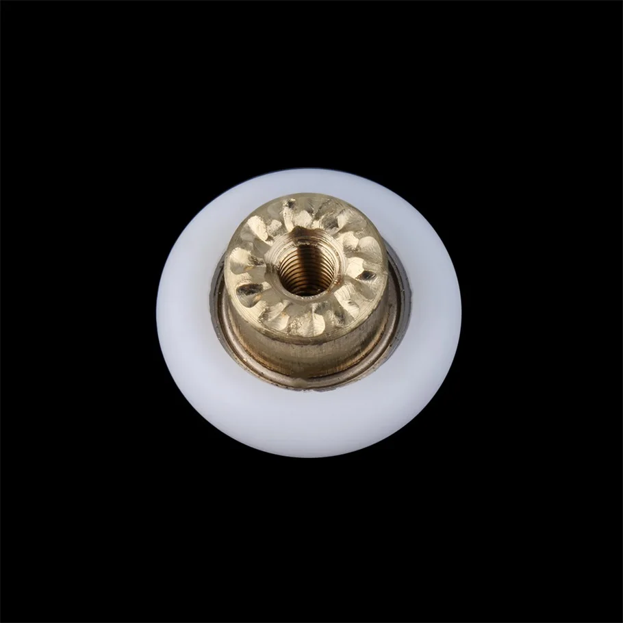 1pc Durable Replacement Shower Door Rollers//Runners//Wheels 19mm Wheel Diameter Replacement Part White/&Gold