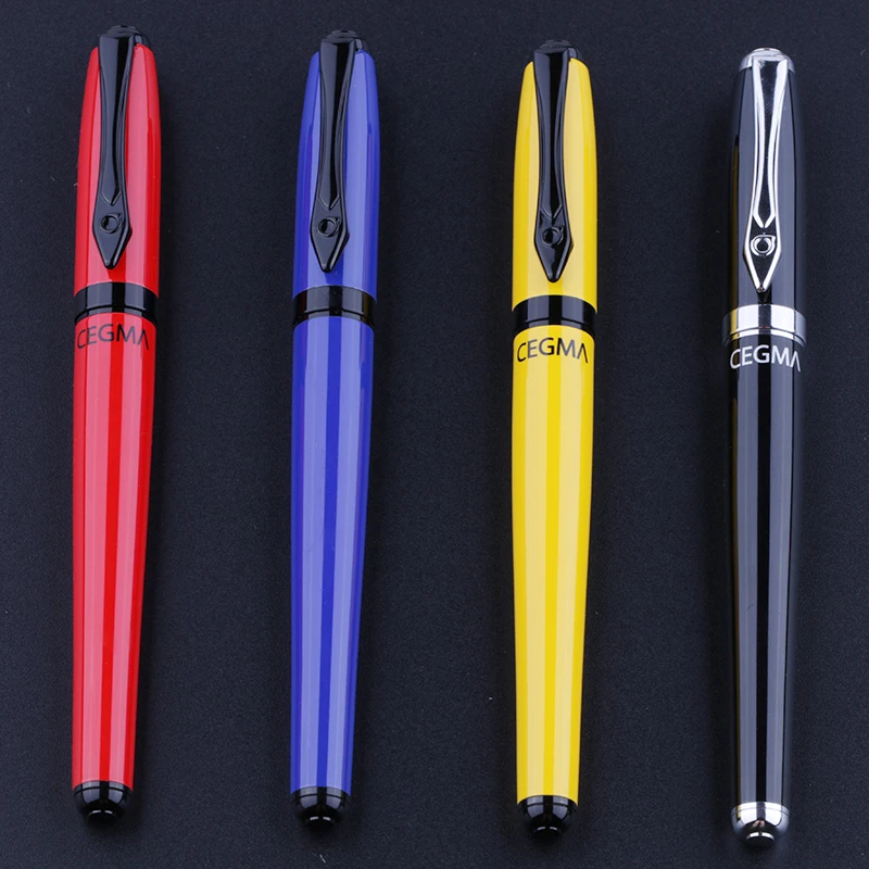 M&G Bright Red Blue Yellow Black Business Fountain Pen Office Supplies