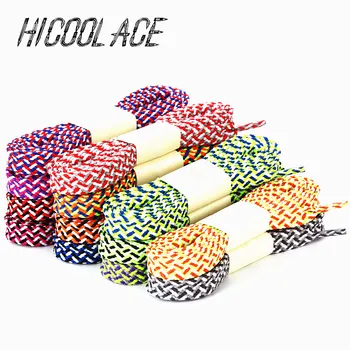 

2019 New 120CM/140CM/160CM Flat Three Colors Mixed Shoelaces Fashion Colorful Shoe Laces Flat Shoestrings for Sport Shoes
