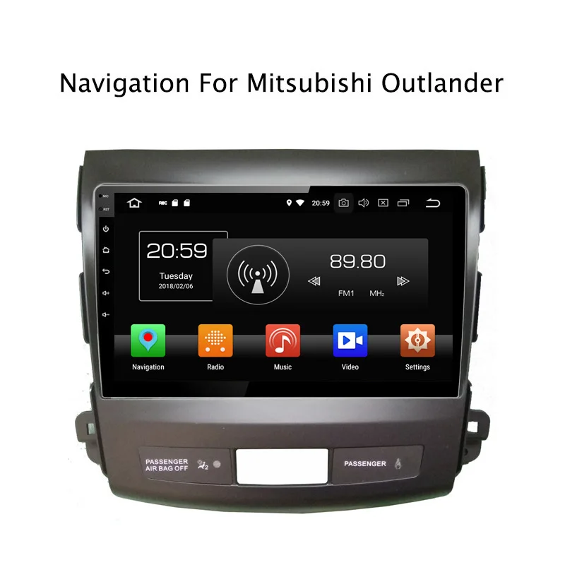 9 "4 г ram 32 rom Android 8 0 автомобильный DVD мультимедийный плеер для Mitsubishi Outlander 2006 2007 2008