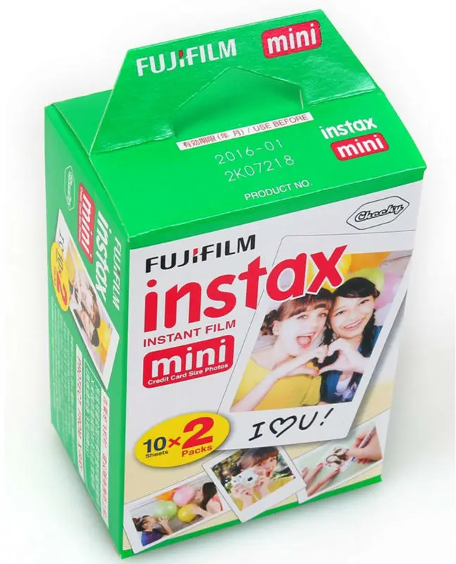 По низкой цене 20 шт./кор. пленка Fujifilm instax mini 20 листов с белым краем и шириной пленки " для Фотоаппарат моментальной печати mini 8 7s 25 50s 90