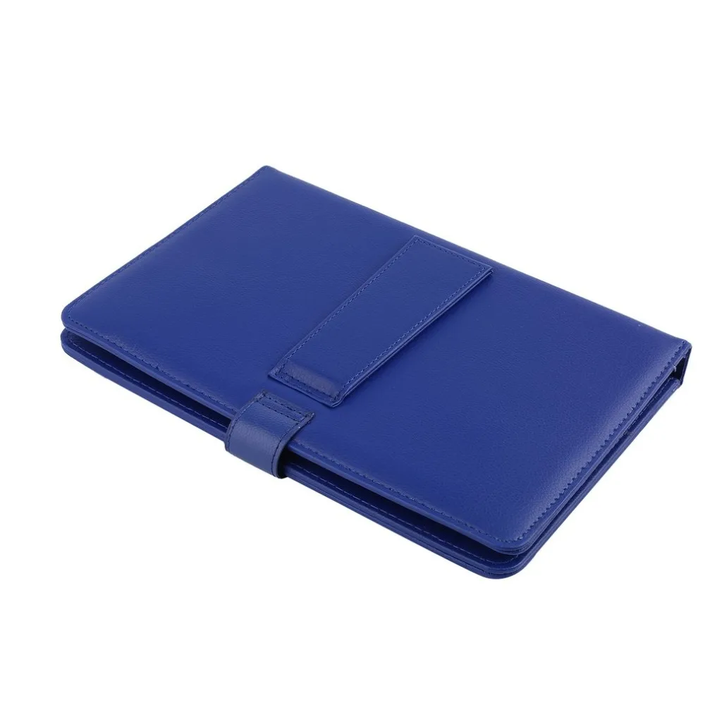 Чехол-клавиатура для планшета из искусственной кожи черный USB интерфейс царапины магнит откидная крышка Универсальная клавиатура и чехол