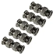 5 шт. BNC CCTV коаксиальный штекер, охватываемая втулка адаптер разъем CCTV аксессуары