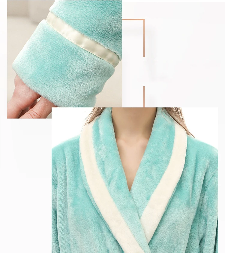 Women's Robe Warm Sexy Winte Bathrobe Women Cotton Robe Women's Bathrobe Dressing Gowns For Women Home Gowns Sleepwear Clothes 22