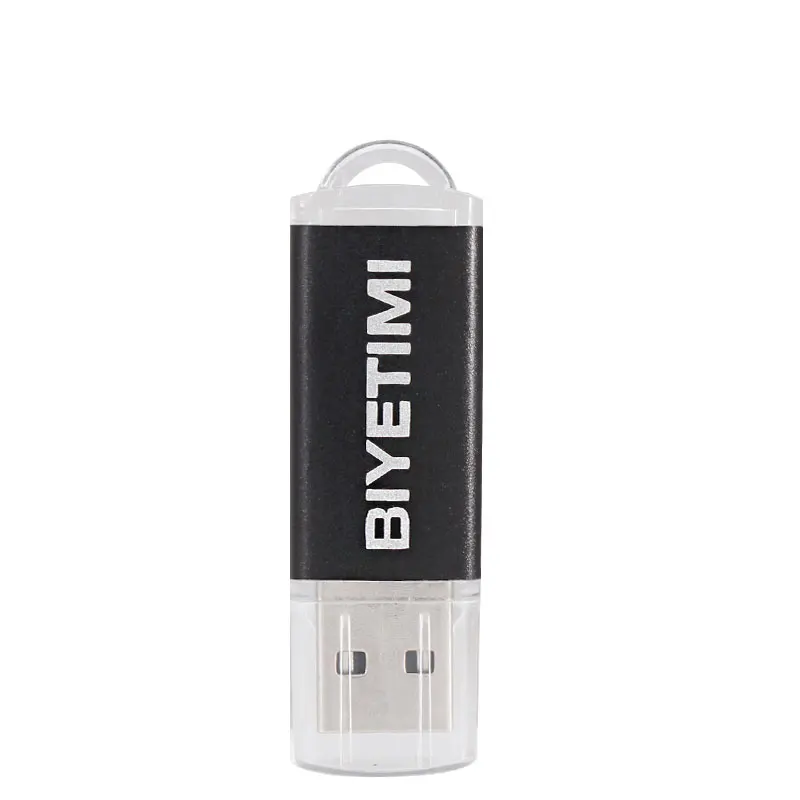 Usb флеш-накопитель BiYeTiMi, реальная емкость, красивая карта памяти rainfown, 8 ГБ, 16 ГБ, 32 ГБ, Usb флеш-накопитель 2,0, флешка для ПК - Цвет: Черный