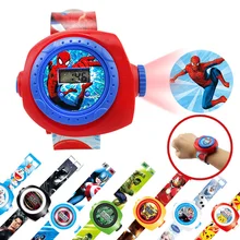 Yizi мультфильм электронные часы проекция паук летучие мыши принцесса игрушки для детей хобби экшн игрушки Фигурки