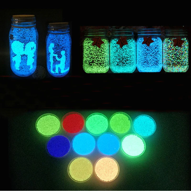 

1Bag Fluorescent Party Decoration Luminous Glow Sand Particles Bright Glow Sand Glow in the Dark Birthday Gifts Home Decoration