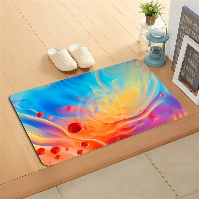 P 36 Custom Classic Design Of Coloured Drawing Or Pattern Doormat