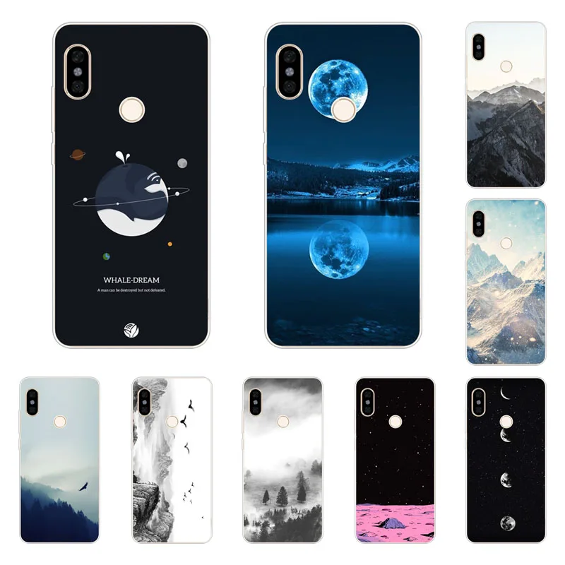 

xiaomi mi max 3 Case,Silicon view Space Painting Soft TPU Back Cover for xiaomi mi max 3 protect Phone bags