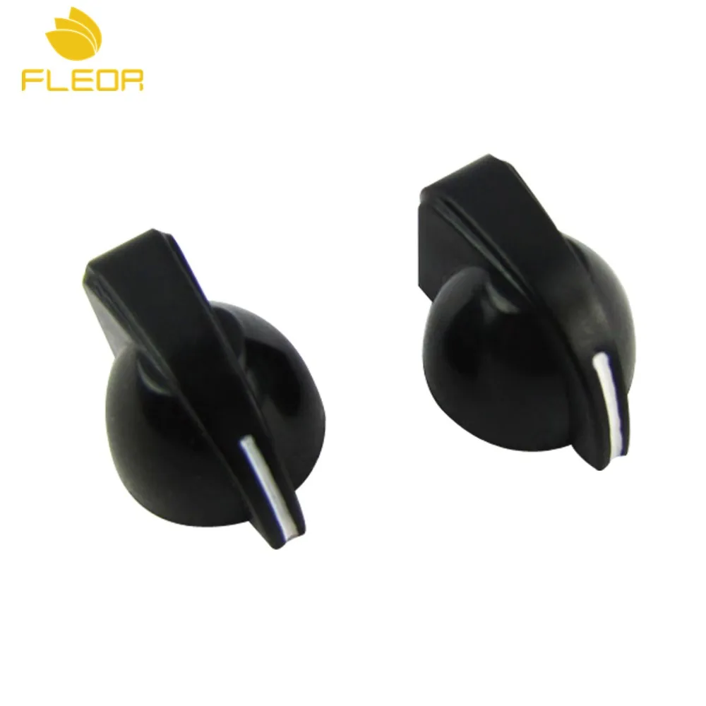 

FLEOR 20PCS Black Plastic Small Guitar Bass Amp Amplifier Speed Control Knobs Chicken Head Knobs