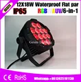 4 teile/los Outdoor Washlight LED Par Licht 12x18 Watt RGBWAUV WASSERDICHT IP65