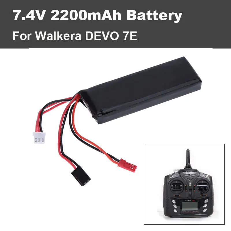 Обновление 7 4 V 2200mAh Lipo батарея Замена батареи для Walkera DEVO 7E пульт дистанционного