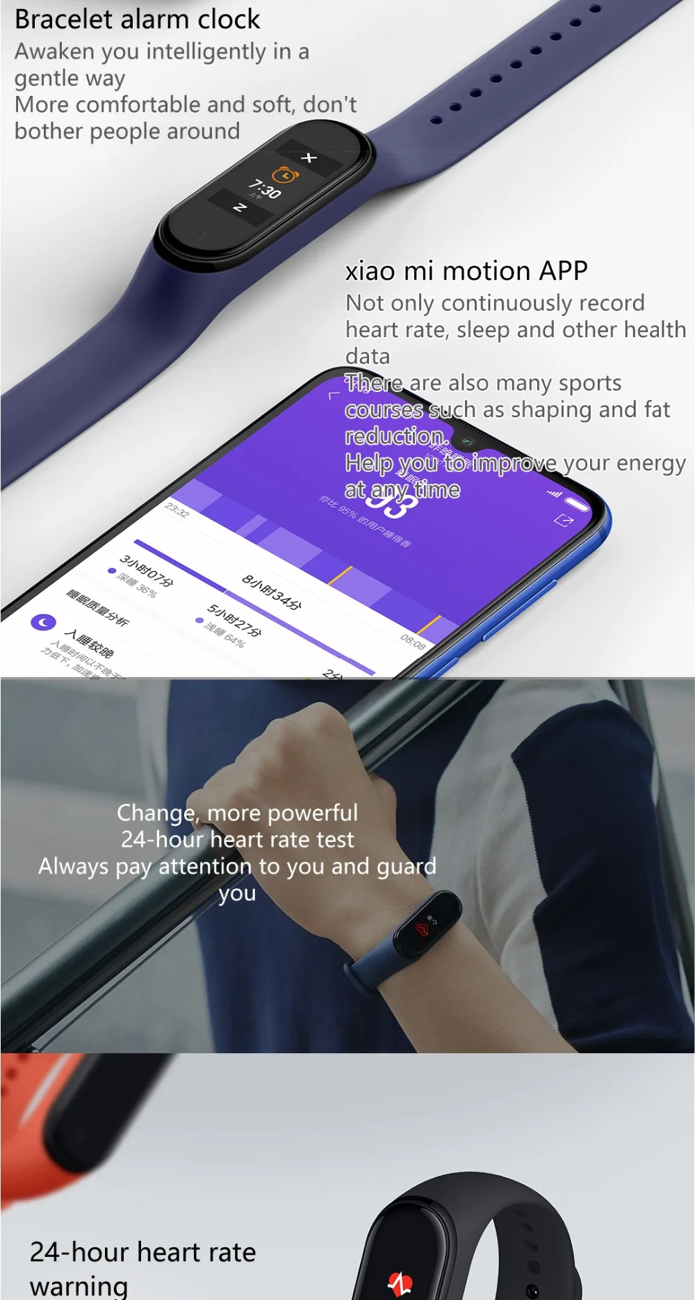 Presale новейший Xiaomi mi Band 4 Smart mi band 4 браслет сердечного ритма фитнес 135 мАч цветной экран Bluetooth 5,0